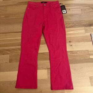 Hudson fuchsia flare jeans